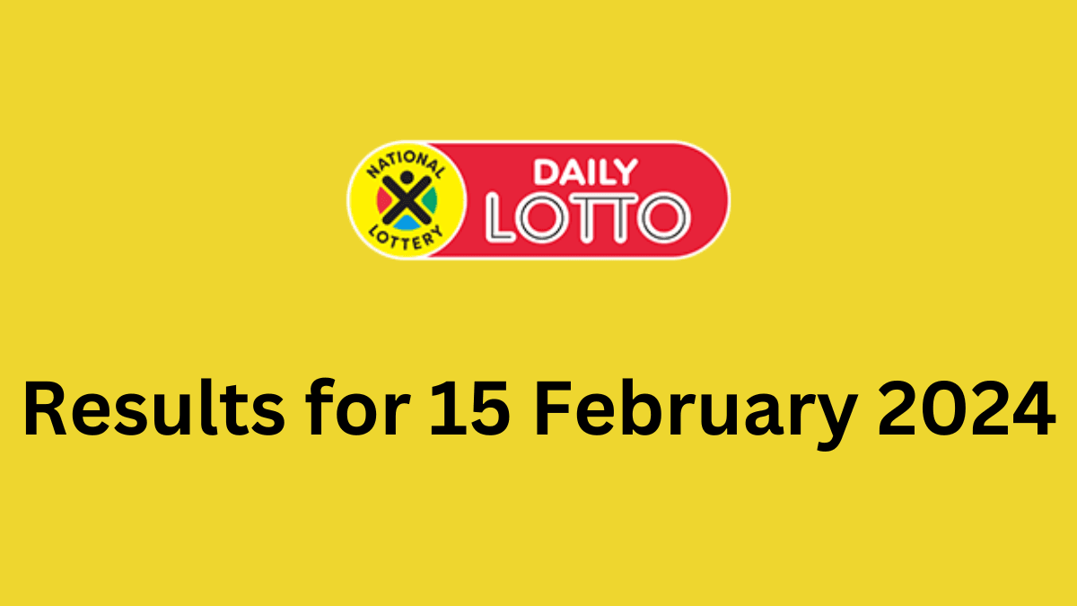 15 April 2025 Daily Lotto Results 15 April 2025 Daily Lotto Results
