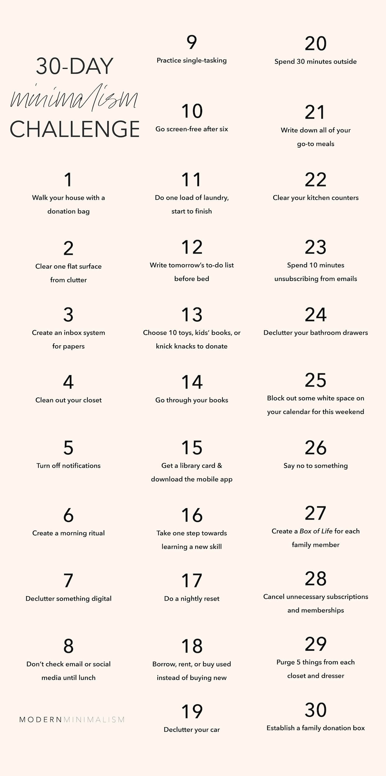 30 Days To Minimalism: A Practical Guide To Decluttering 30 Days To Minimalism: A Practical Guide To Decluttering