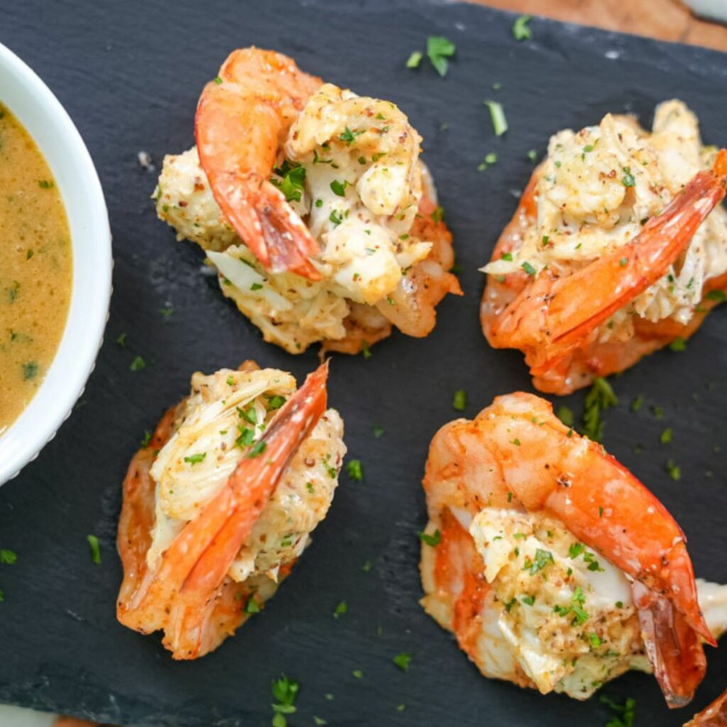 A Simple Recipe For Crab Stuffed Shrimp In Lobster Sauce