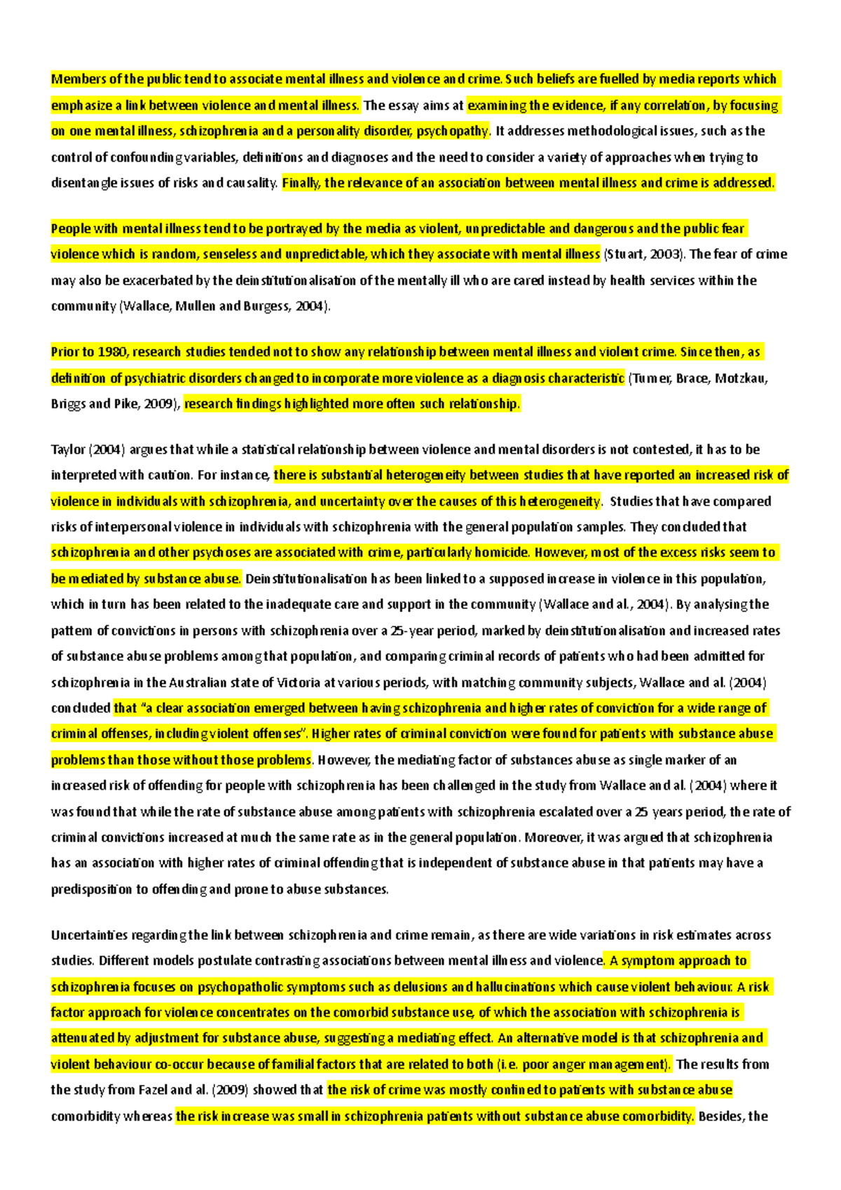 Academic Failures In Understanding Mental Illness And Violent Crime Academic Failures In Understanding Mental Illness And Violent Crime