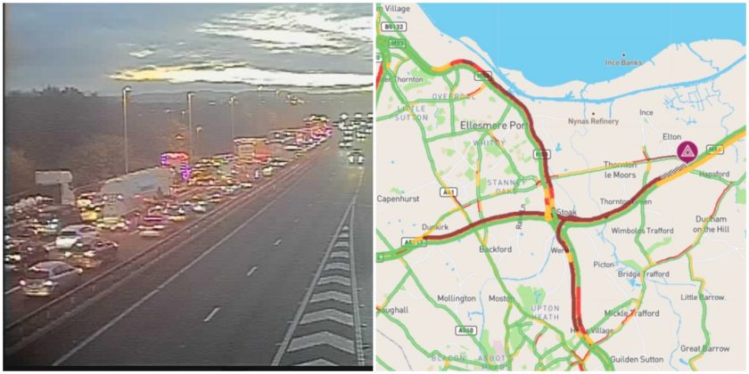 Accident On M56 Causes Long Delays For Cheshire And Deeside Drivers Accident On M56 Causes Long Delays For Cheshire And Deeside Drivers