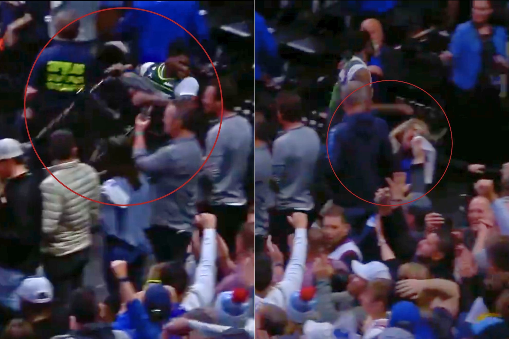 Anthony Edwards And Lakers Center In On-Court Shoving Match Anthony Edwards And Lakers Center In On-Court Shoving Match