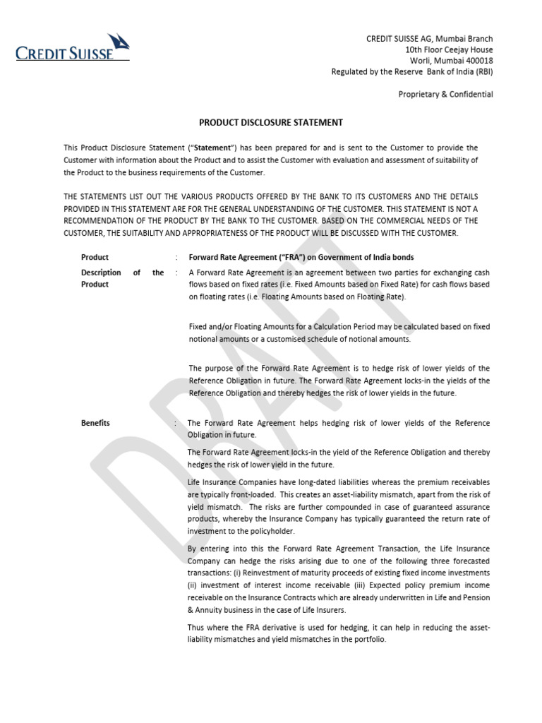 Bond Forward Market Reform: Indian Insurers' Perspective Bond Forward Market Reform: Indian Insurers' Perspective