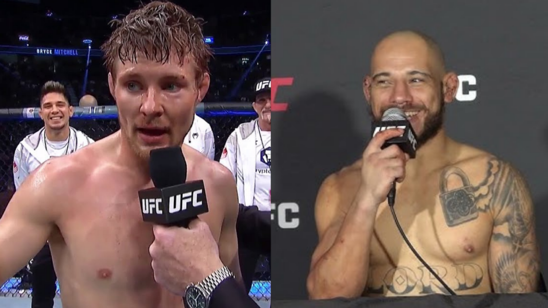 Bryce Mitchell Accuses Jean Silva Of Cursing During UFC 314 Press Conference Bryce Mitchell Accuses Jean Silva Of Cursing During UFC 314 Press Conference