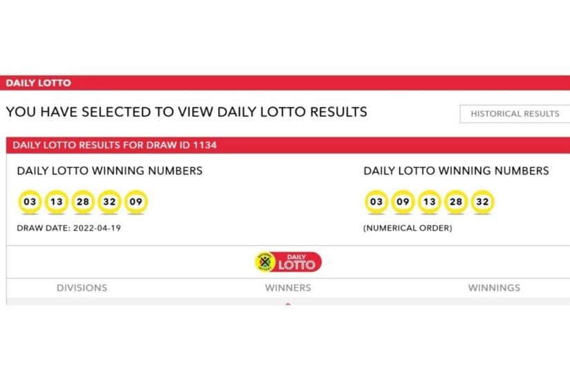 Check Daily Lotto Results For Tuesday 15th April 2025 Check Daily Lotto Results For Tuesday 15th April 2025