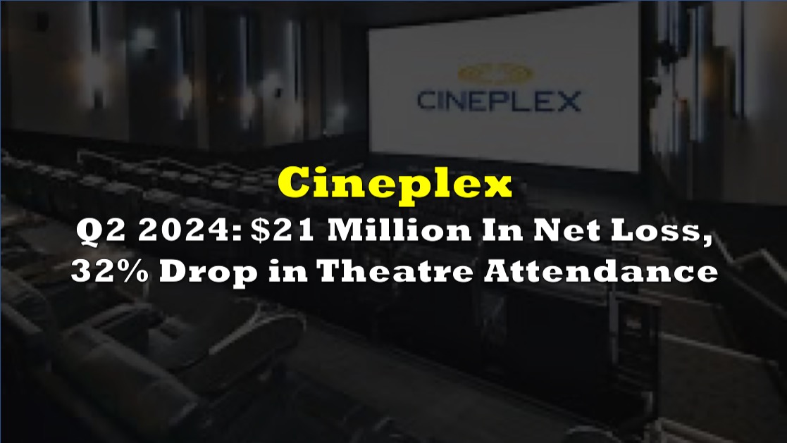 Cineplex Q1 Earnings: Lower Attendance Drives Net Loss Cineplex Q1 Earnings: Lower Attendance Drives Net Loss