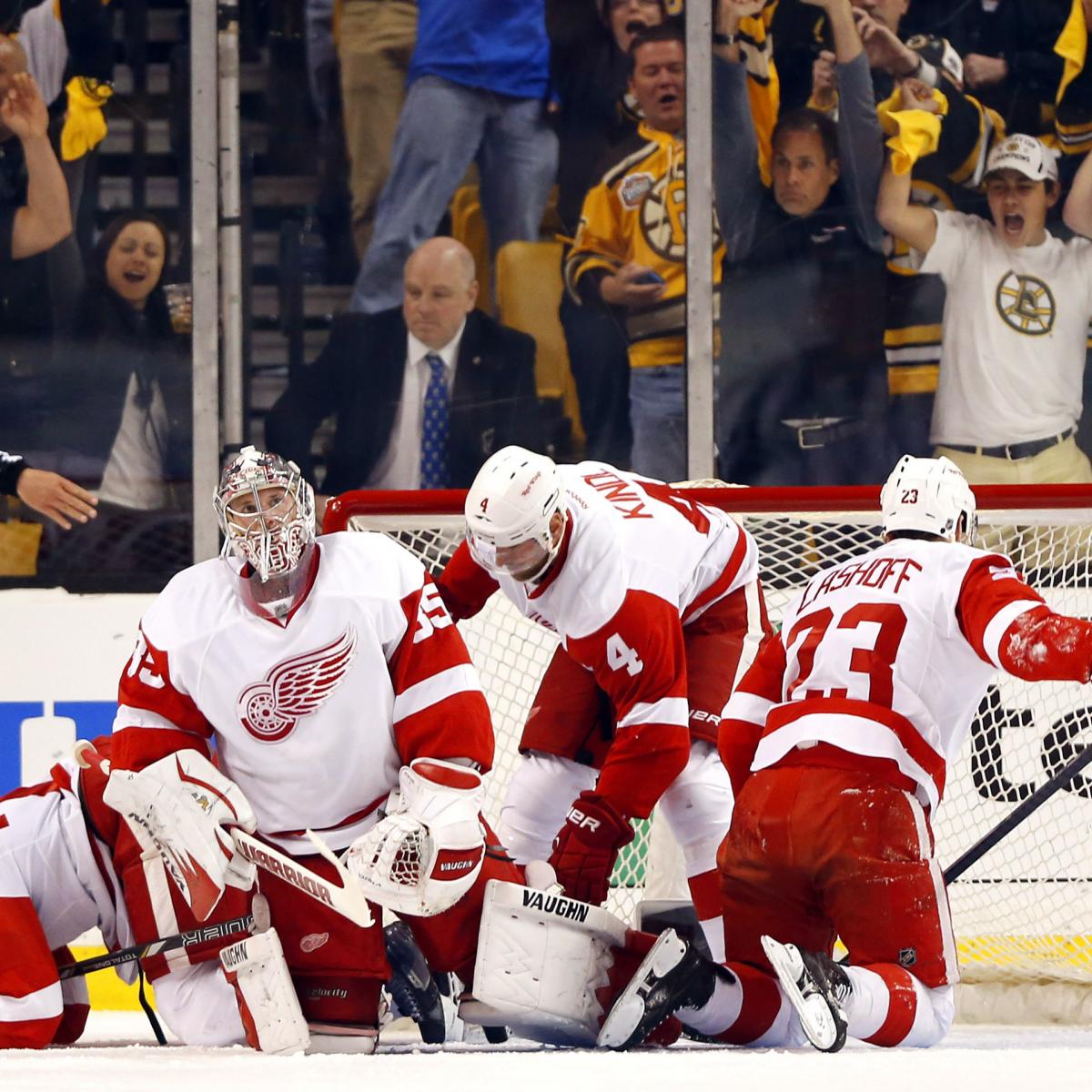 Detroit Red Wings' Playoff Dream Takes Hit In 6-3 Defeat Detroit Red Wings' Playoff Dream Takes Hit In 6-3 Defeat