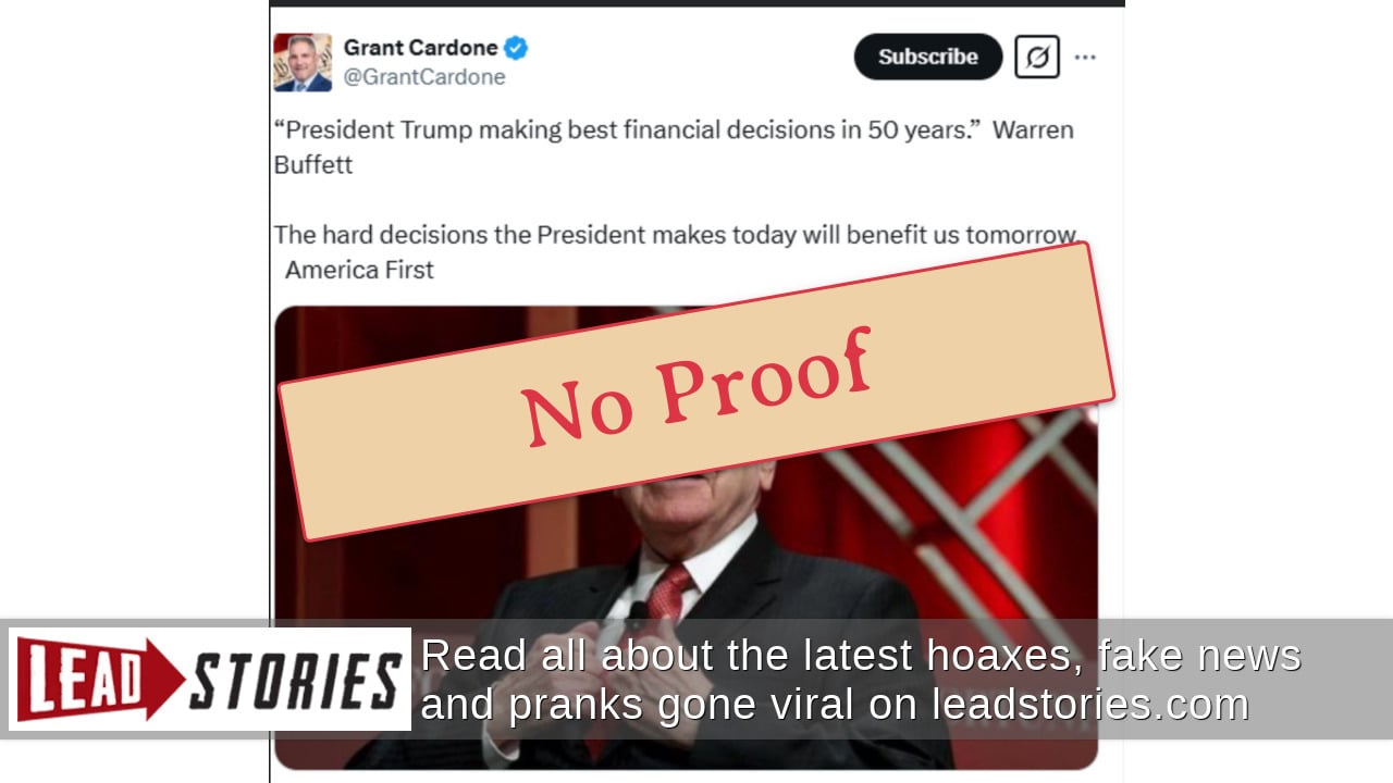 False Reports: Warren Buffett Denies Backing Trump's Tariffs False Reports: Warren Buffett Denies Backing Trump's Tariffs