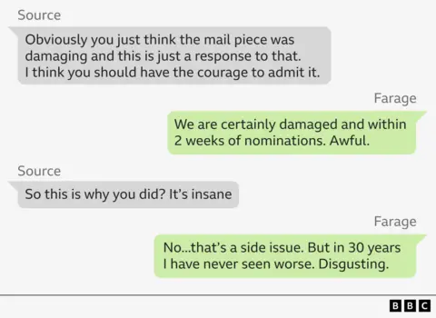 Farage And Lowe Clash: Leaked Texts Reveal Explosive Row Farage And Lowe Clash: Leaked Texts Reveal Explosive Row