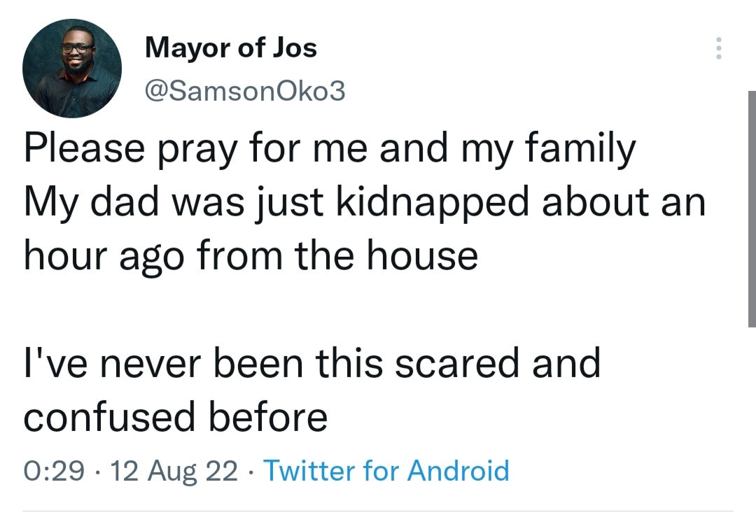 Father's Courageous Message To His Kidnapped Son Father's Courageous Message To His Kidnapped Son