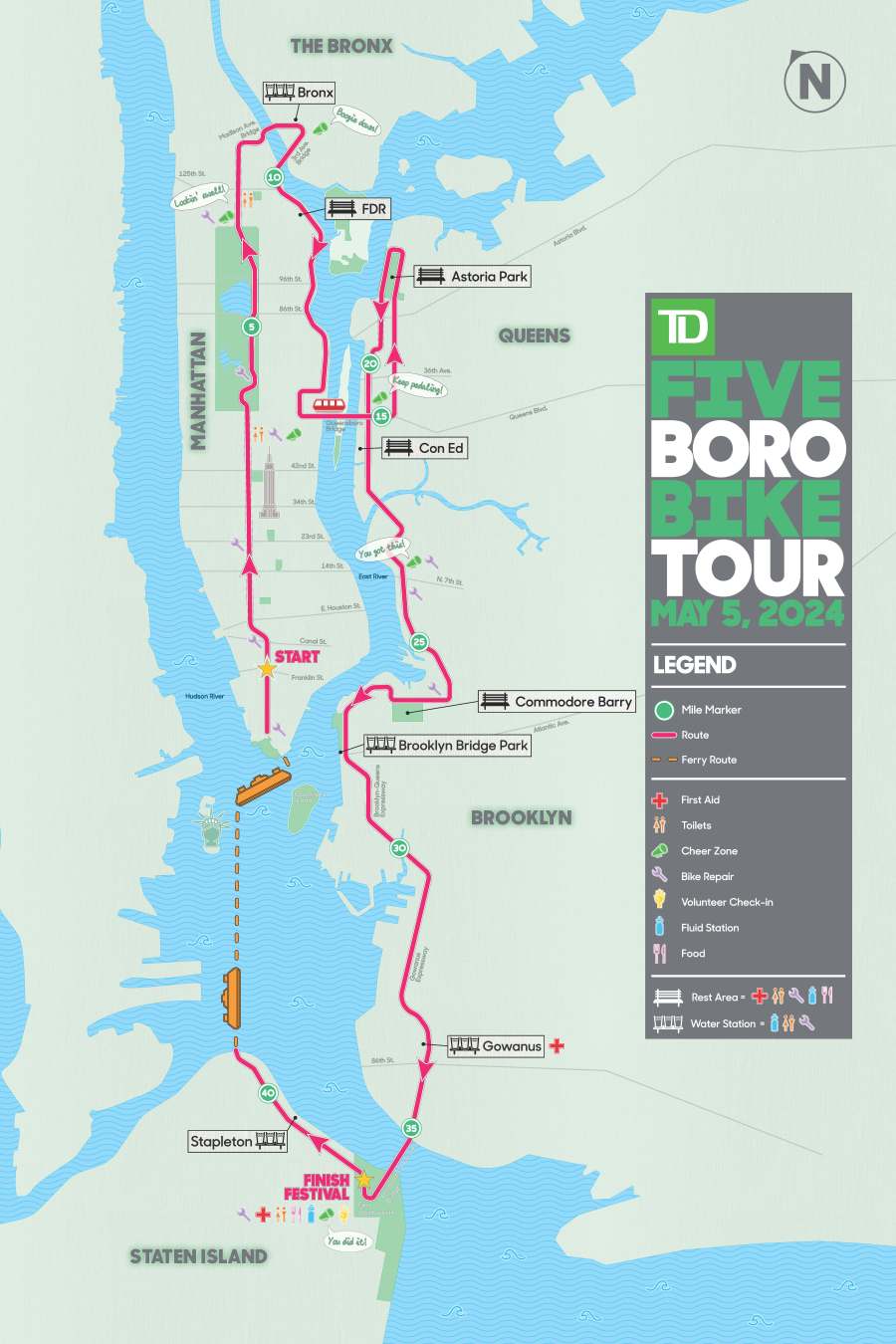 Five Boro Bike Tour: Training, Gear, And Route Information For NYC's Epic Bike Ride Five Boro Bike Tour: Training, Gear, And Route Information For NYC's Epic Bike Ride