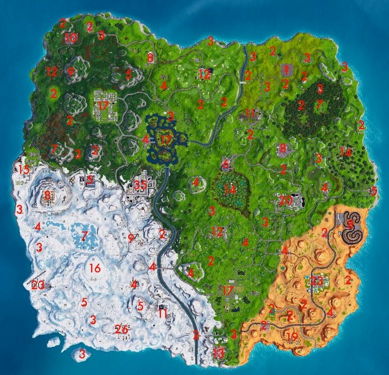 Fortnite Map Guide: Locations, Chests, And More Fortnite Map Guide: Locations, Chests, And More