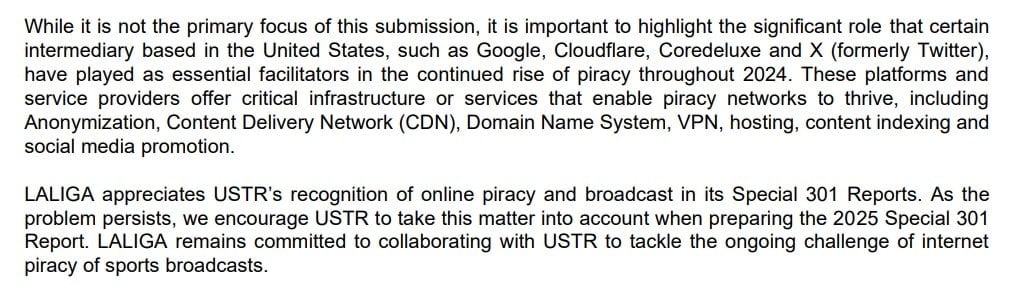 Google's Role In LaLiga Piracy Case: Demand For Testimony And Criminal Charges Google's Role In LaLiga Piracy Case: Demand For Testimony And Criminal Charges
