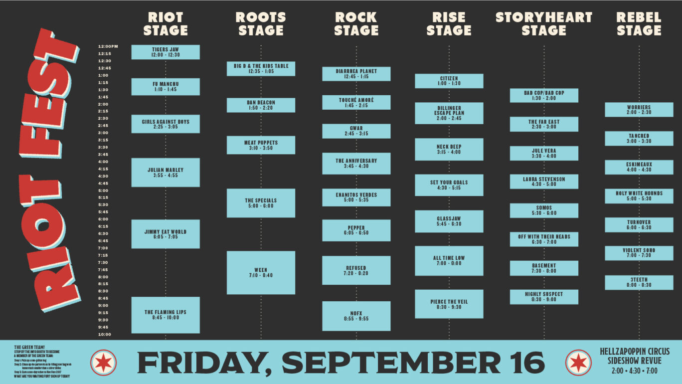 Green Day And Weezer Lead Riot Fest 2025 Lineup Announcement Green Day And Weezer Lead Riot Fest 2025 Lineup Announcement