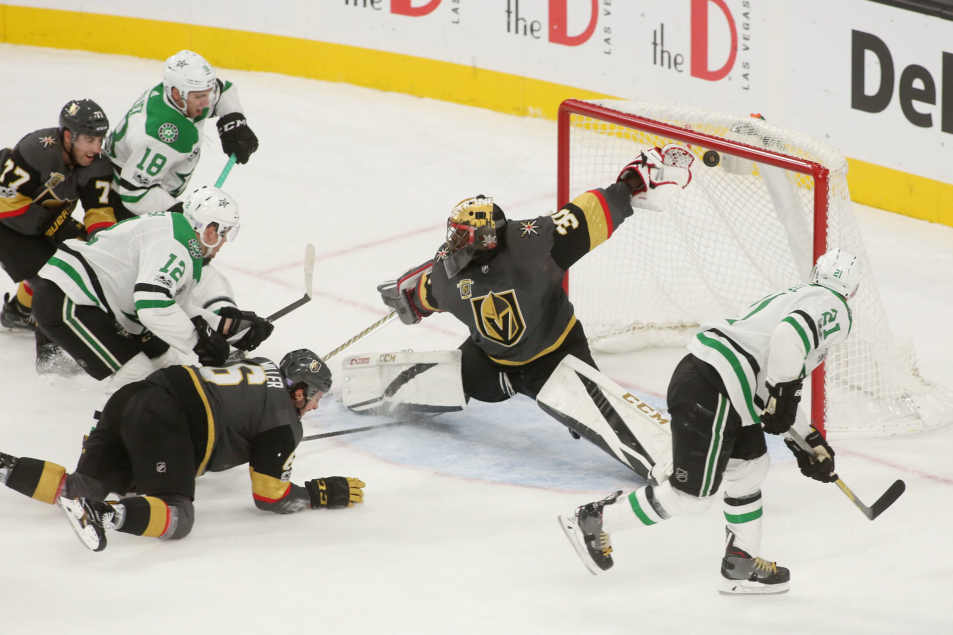 Hill's Shutout Performance Powers Golden Knights To 4-0 Win Over Blue Jackets Hill's Shutout Performance Powers Golden Knights To 4-0 Win Over Blue Jackets
