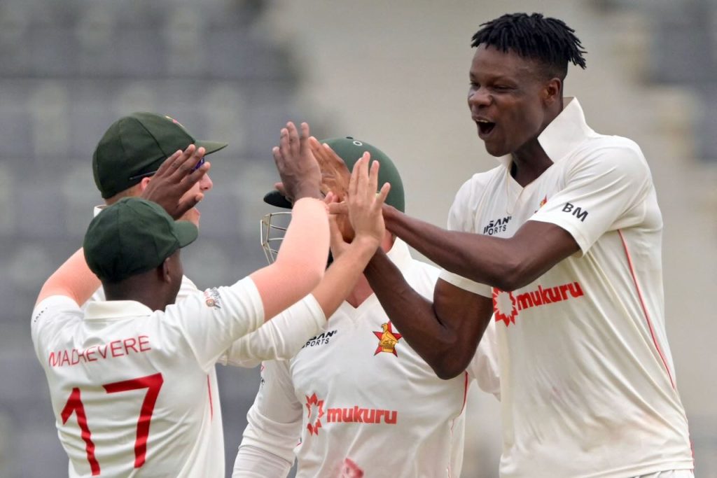 Historic Win For Zimbabwe: Muzarabani Stars In Test Victory Against Bangladesh Historic Win For Zimbabwe: Muzarabani Stars In Test Victory Against Bangladesh