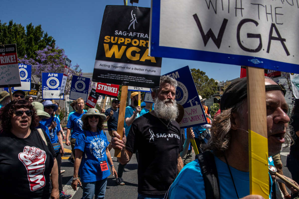 Hollywood Production Halts As Actors And Writers Strike Hollywood Production Halts As Actors And Writers Strike