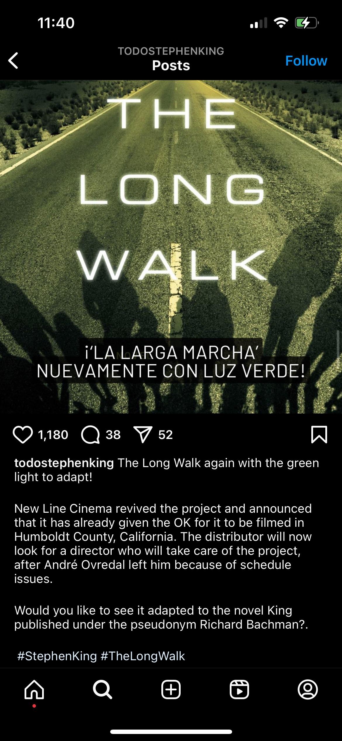 Is Stephen King's Long Walk Movie Finally Happening? Is Stephen King's Long Walk Movie Finally Happening?