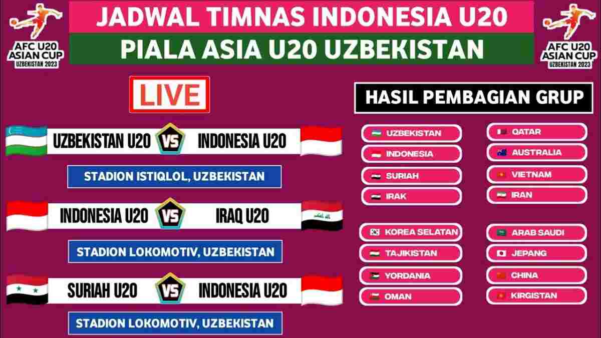 Jadwal Siaran Langsung Indonesia Vs Yaman Di Piala Asia U20 2025 Jadwal Siaran Langsung Indonesia Vs Yaman Di Piala Asia U20 2025