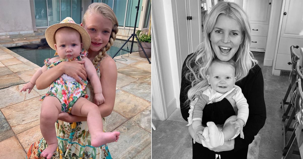 Jessica Simpson's Daughter Birdie, 6, Twins In Yellow Swimsuit With Mom Jessica Simpson's Daughter Birdie, 6, Twins In Yellow Swimsuit With Mom