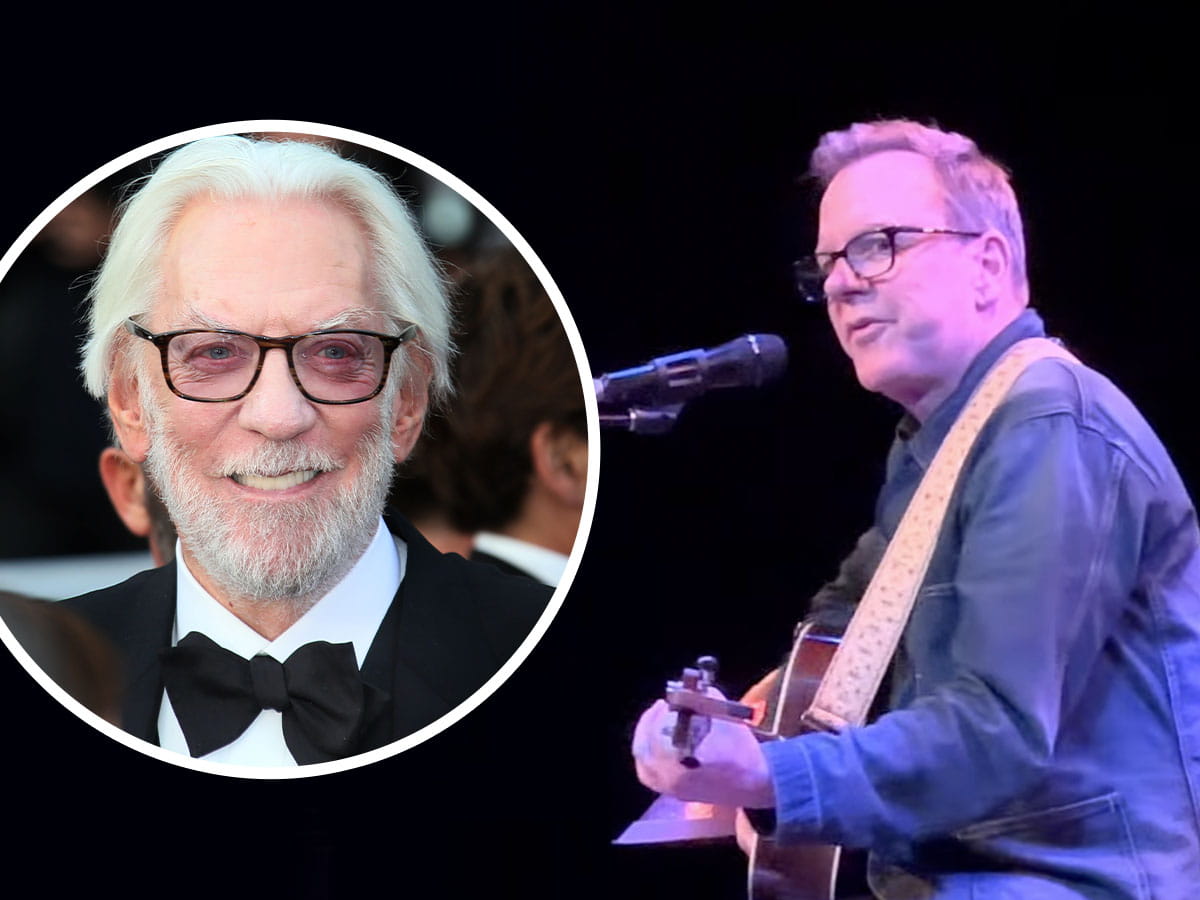 Kiefer Sutherland Pays Tribute To Donald Sutherland At CSA Awards Kiefer Sutherland Pays Tribute To Donald Sutherland At CSA Awards