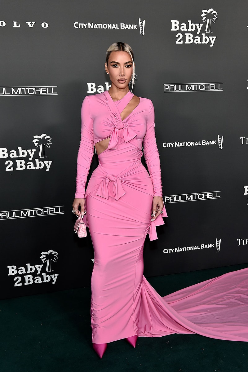 Kim Kardashian's Liquid Metal Balenciaga Dress At SNL 50: A Style Statement Kim Kardashian's Liquid Metal Balenciaga Dress At SNL 50: A Style Statement