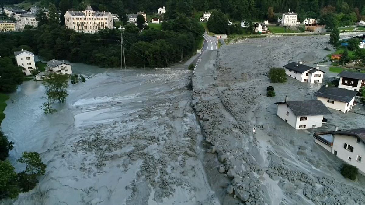 Landslide Threat Forces Swiss Village To Evacuate Livestock By Hoof And Helicopter Landslide Threat Forces Swiss Village To Evacuate Livestock By Hoof And Helicopter