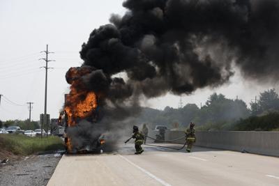 Major FedEx Truck Fire On Route 283: Traffic Delays Reported Major FedEx Truck Fire On Route 283: Traffic Delays Reported