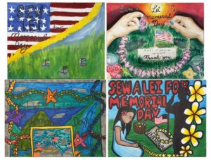 Memorial Day Poster Contest: Celebrating Hawaiian Keiki's Artistic Abilities Through Lei-Making Memorial Day Poster Contest: Celebrating Hawaiian Keiki's Artistic Abilities Through Lei-Making