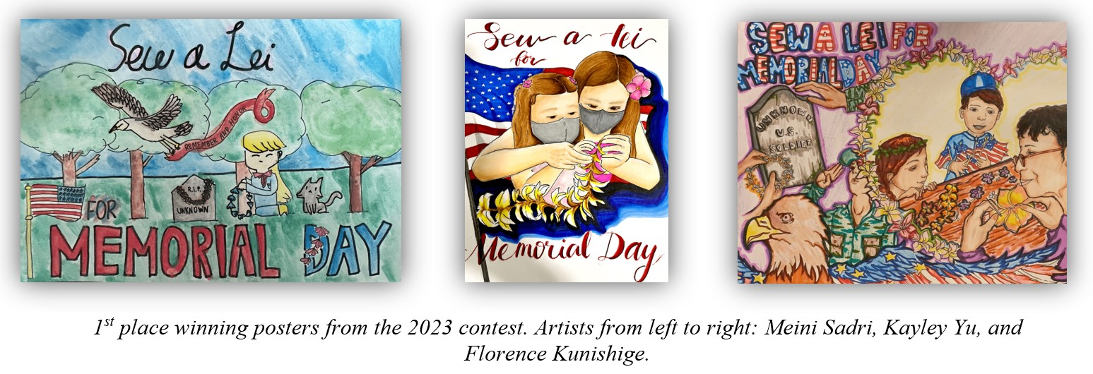 Memorial Day Poster Contest: Hawaii Keiki Celebrate With Lei-Making Art Memorial Day Poster Contest: Hawaii Keiki Celebrate With Lei-Making Art