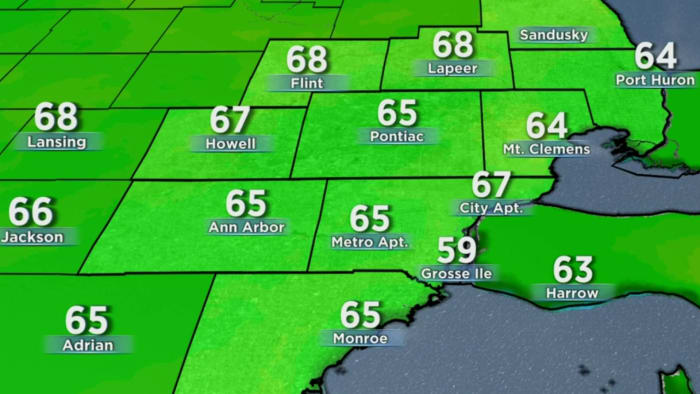 Monday Metro Detroit Weather: Cool Start, Sunny Finish Monday Metro Detroit Weather: Cool Start, Sunny Finish