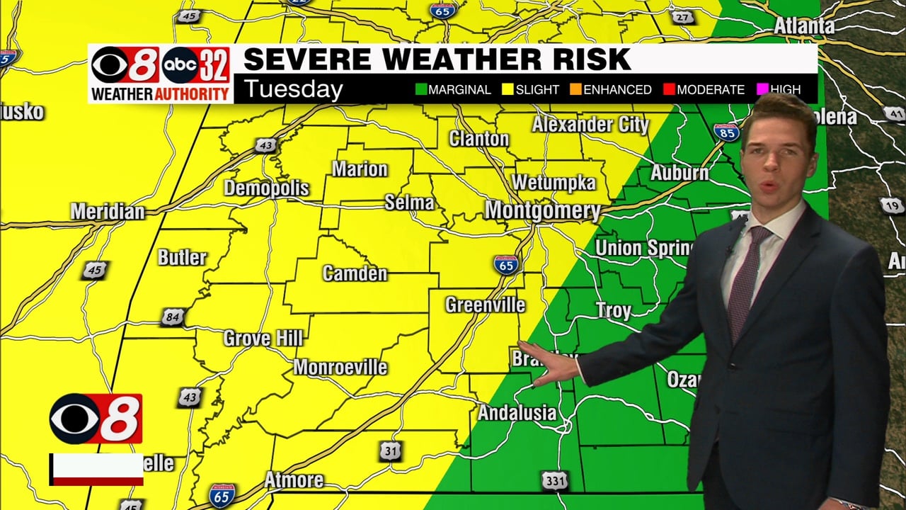 Monday Severe Weather: Increased Storm Chance Overnight Monday Severe Weather: Increased Storm Chance Overnight