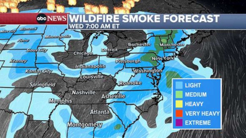 New York City's 3°C Temperature Plunge Linked To Canadian Wildfire Smoke New York City's 3°C Temperature Plunge Linked To Canadian Wildfire Smoke