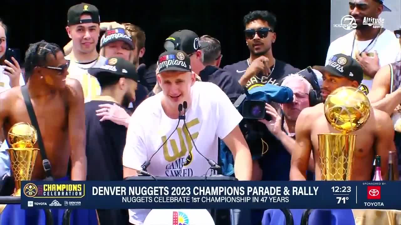 Nuggets' Westbrook Leads Jokic's Birthday Celebration With Special Rendition Nuggets' Westbrook Leads Jokic's Birthday Celebration With Special Rendition