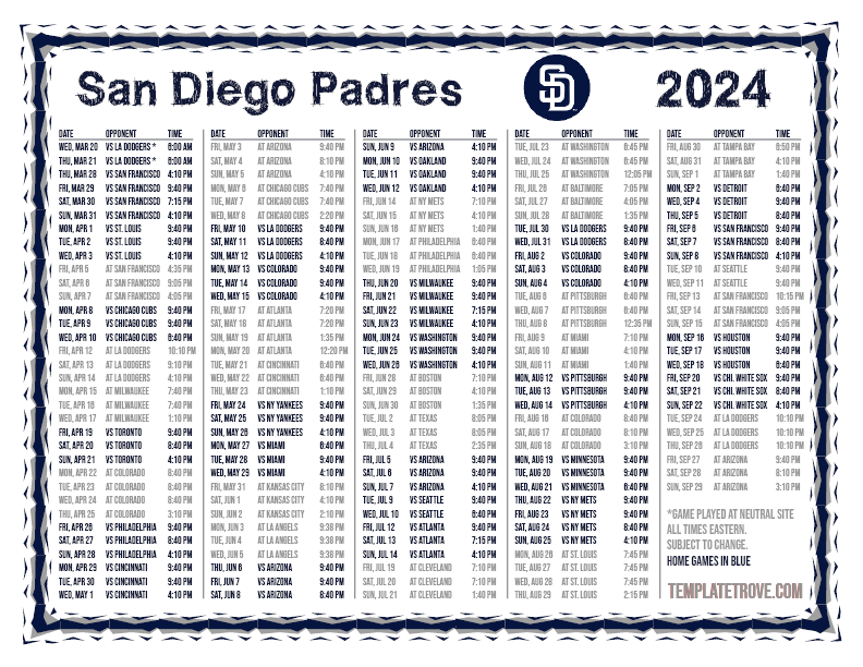 Padres 2025 Broadcast Schedule: Key Details From The Official Press Release Padres 2025 Broadcast Schedule: Key Details From The Official Press Release