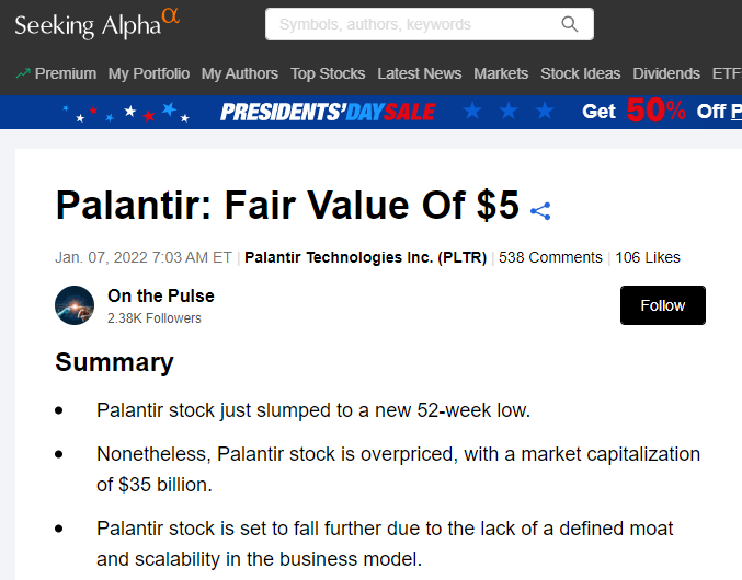 Palantir Plunges 30%: Investment Implications Palantir Plunges 30%: Investment Implications