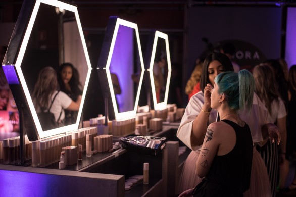 Parisian Chic: Rihanna's Fenty Beauty Event And Fan Interaction Parisian Chic: Rihanna's Fenty Beauty Event And Fan Interaction