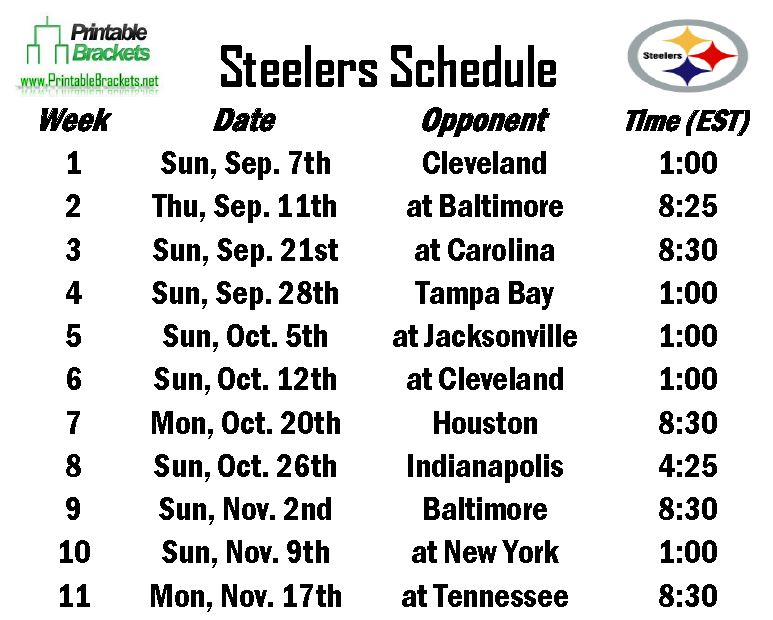Pittsburgh Steelers 2025 Schedule Release: What To Expect Pittsburgh Steelers 2025 Schedule Release: What To Expect