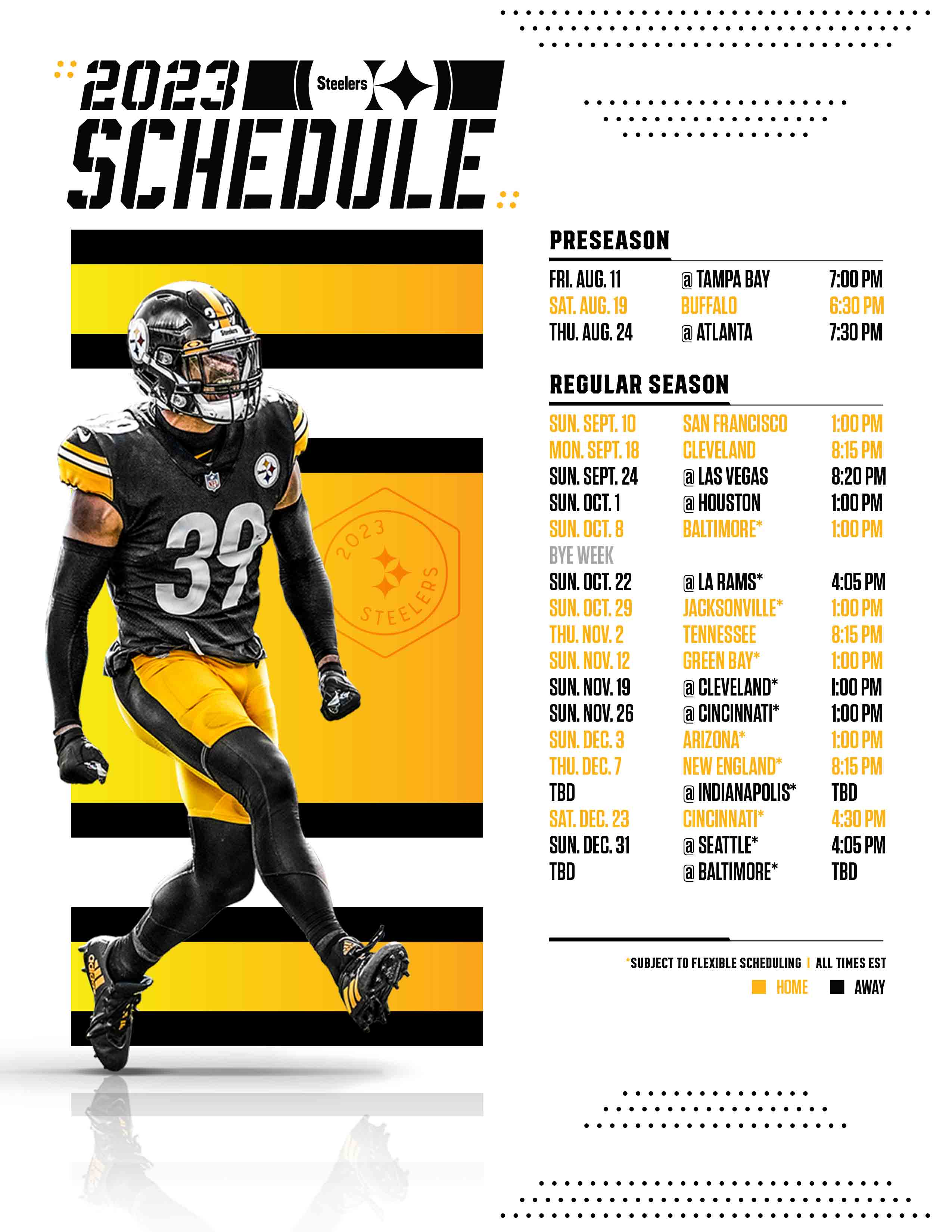 Projected Pittsburgh Steelers 2025 Schedule: Games, Dates & More
