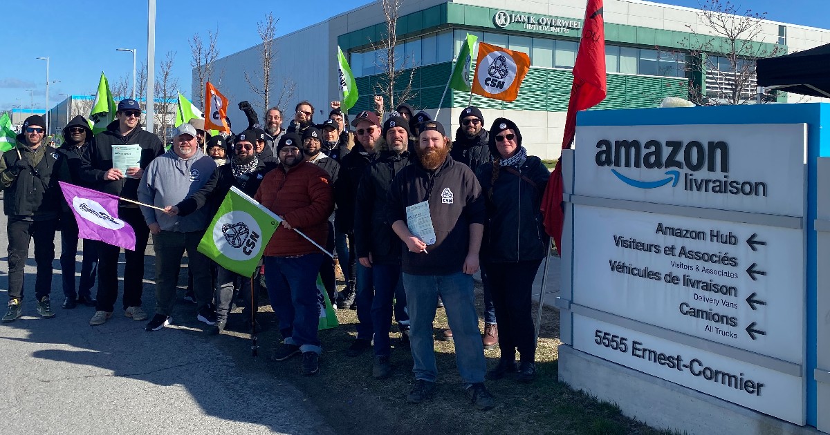 Quebec Labour Tribunal To Hear Amazon Union Case On Warehouse Closings Quebec Labour Tribunal To Hear Amazon Union Case On Warehouse Closings