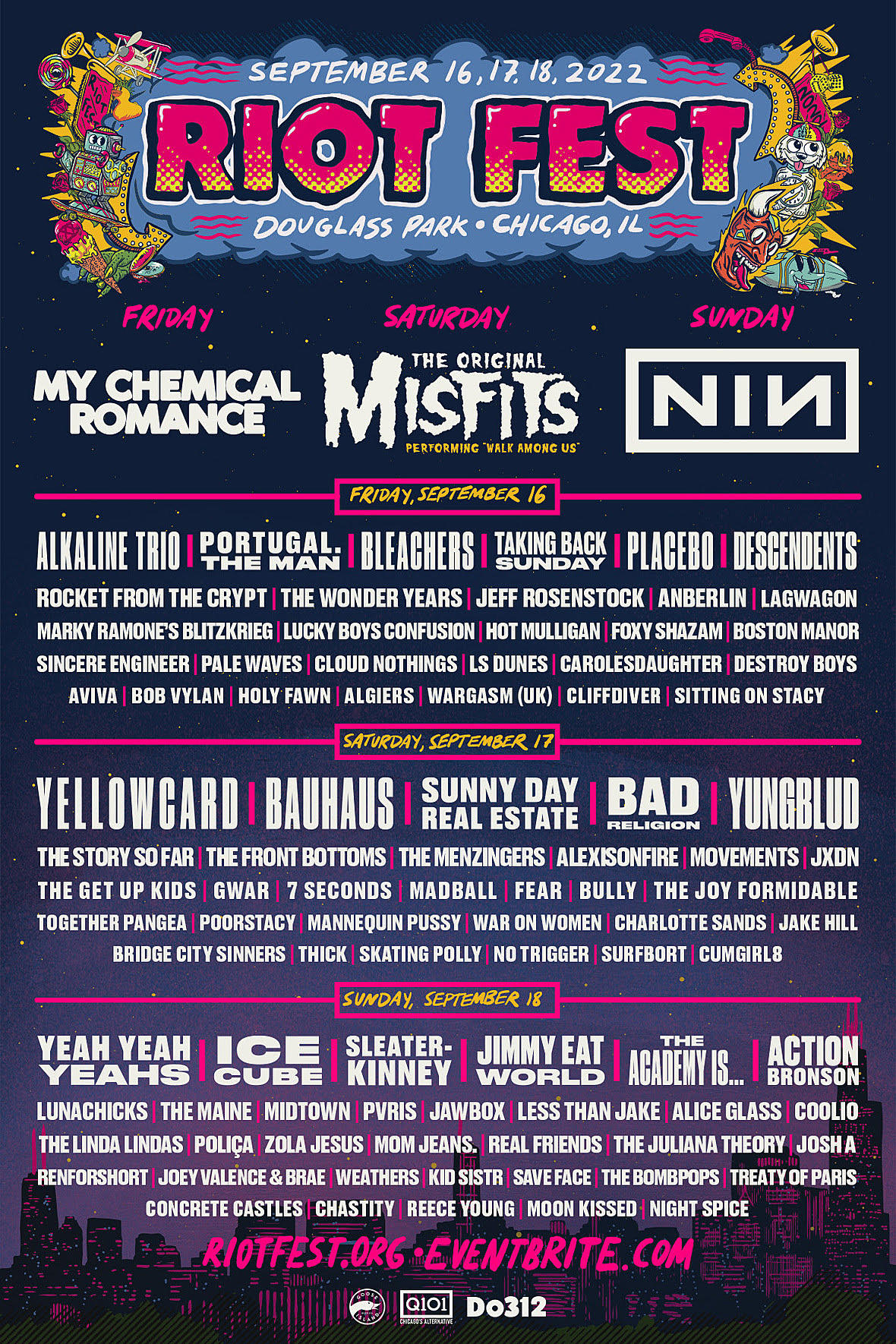 Riot Fest Announces 2025 Lineup Featuring Green Day And Weezer