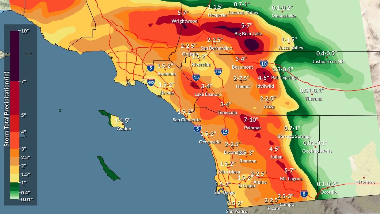 San Diego Faces Cool, Wet, And Windy Weather System San Diego Faces Cool, Wet, And Windy Weather System