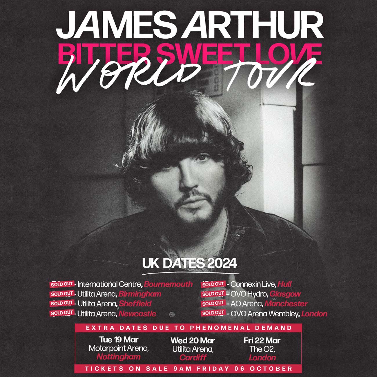 Secure Your James Arthur Tickets: 2026 UK Tour Dates Announced Secure Your James Arthur Tickets: 2026 UK Tour Dates Announced
