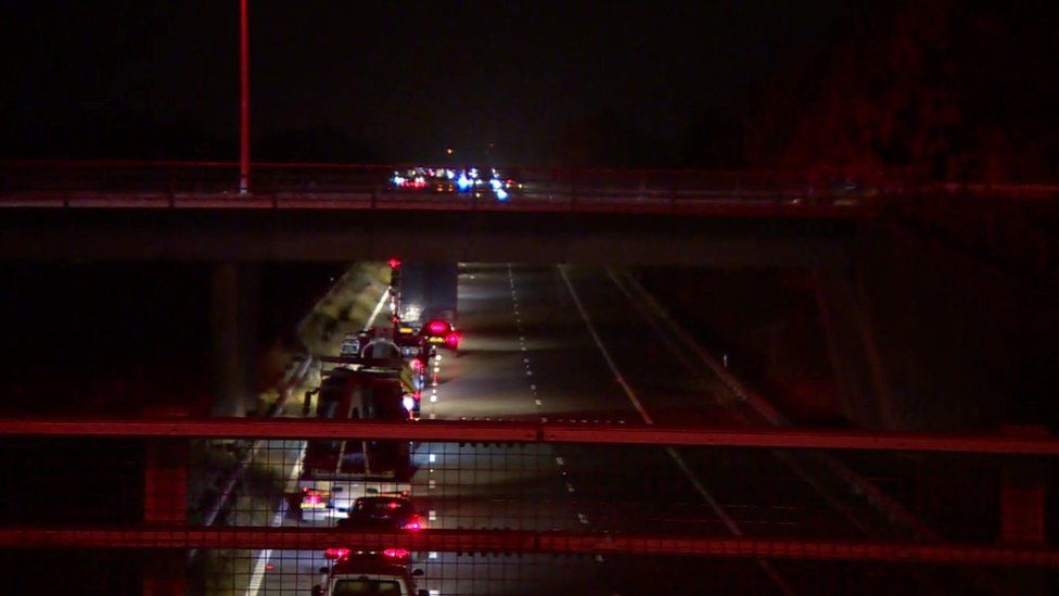 Serious M56 Crash: Car Overturns, Paramedic Response Serious M56 Crash: Car Overturns, Paramedic Response
