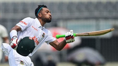 Shanto Leads Bangladesh's Fightback On Rain-Affected Day Shanto Leads Bangladesh's Fightback On Rain-Affected Day