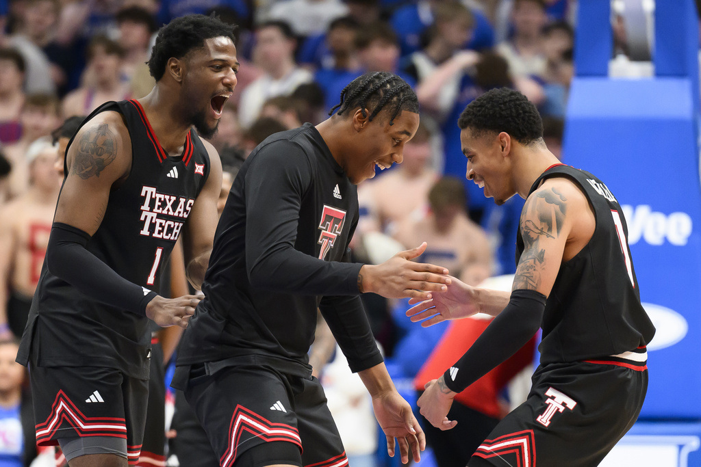 Texas Tech Beats Kansas 78-73 On The Road: No. 10 Ranking Holds Texas Tech Beats Kansas 78-73 On The Road: No. 10 Ranking Holds