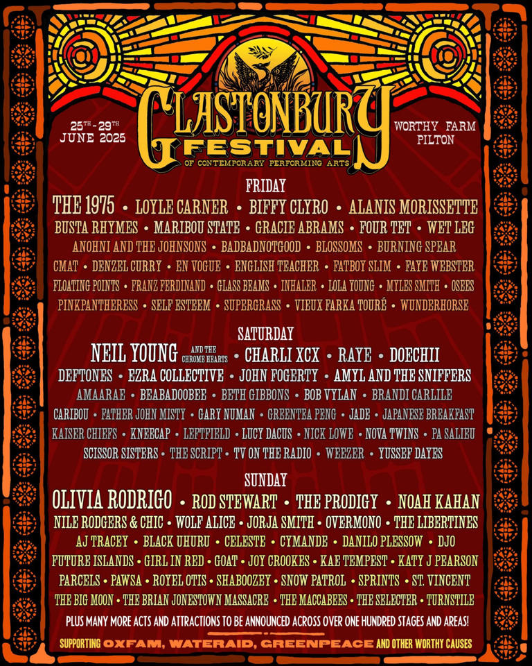 The 1975 And Olivia Rodrigo To Headline Glastonbury 2024? The 1975 And Olivia Rodrigo To Headline Glastonbury 2024?