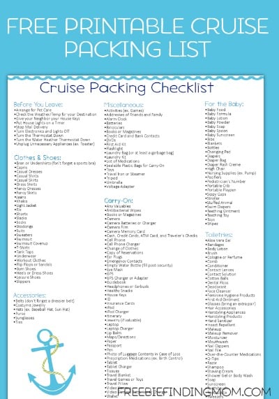 The Cruise Packing List: What To Leave At Home The Cruise Packing List: What To Leave At Home