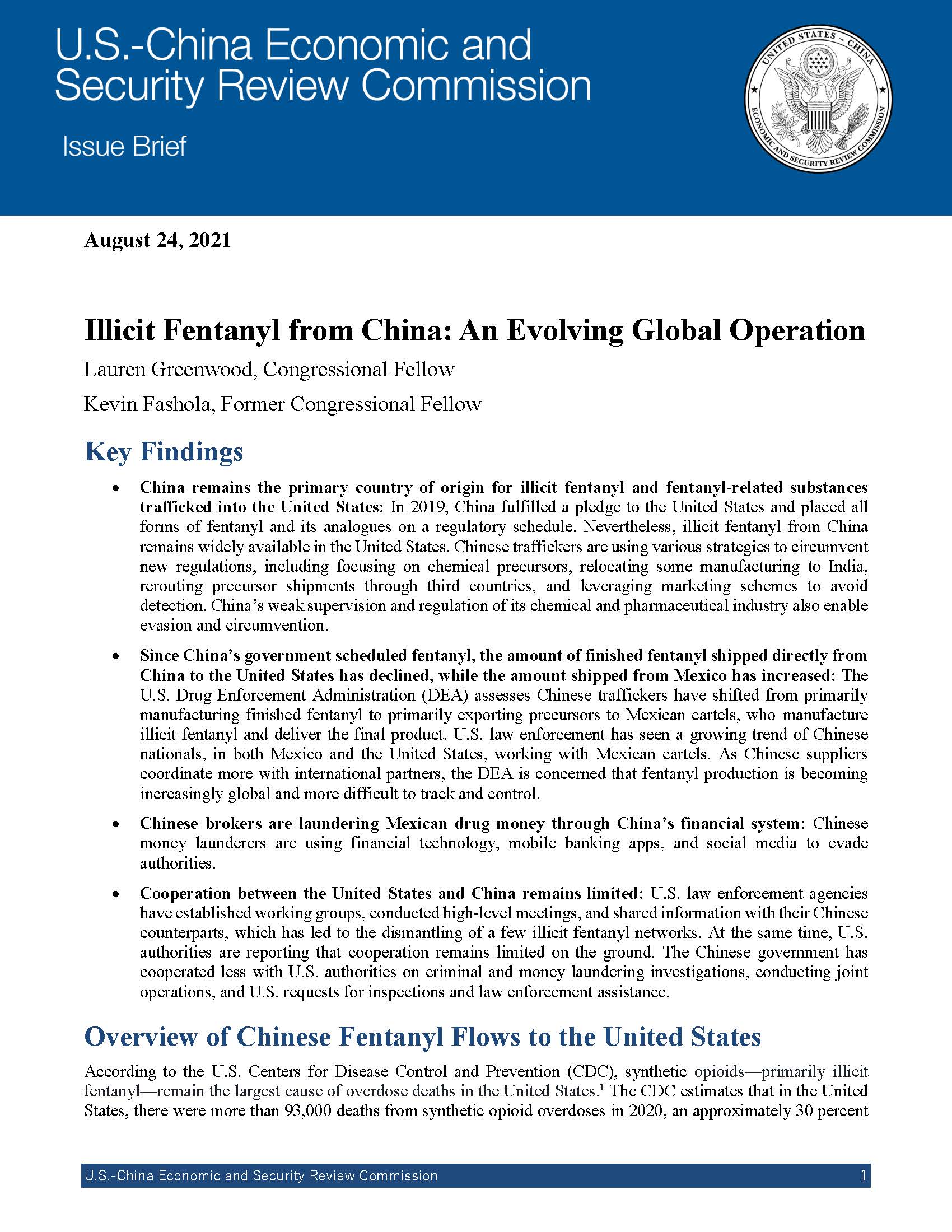 The Fentanyl Crisis And Its Impact On U.S.-China Trade Relations The Fentanyl Crisis And Its Impact On U.S.-China Trade Relations