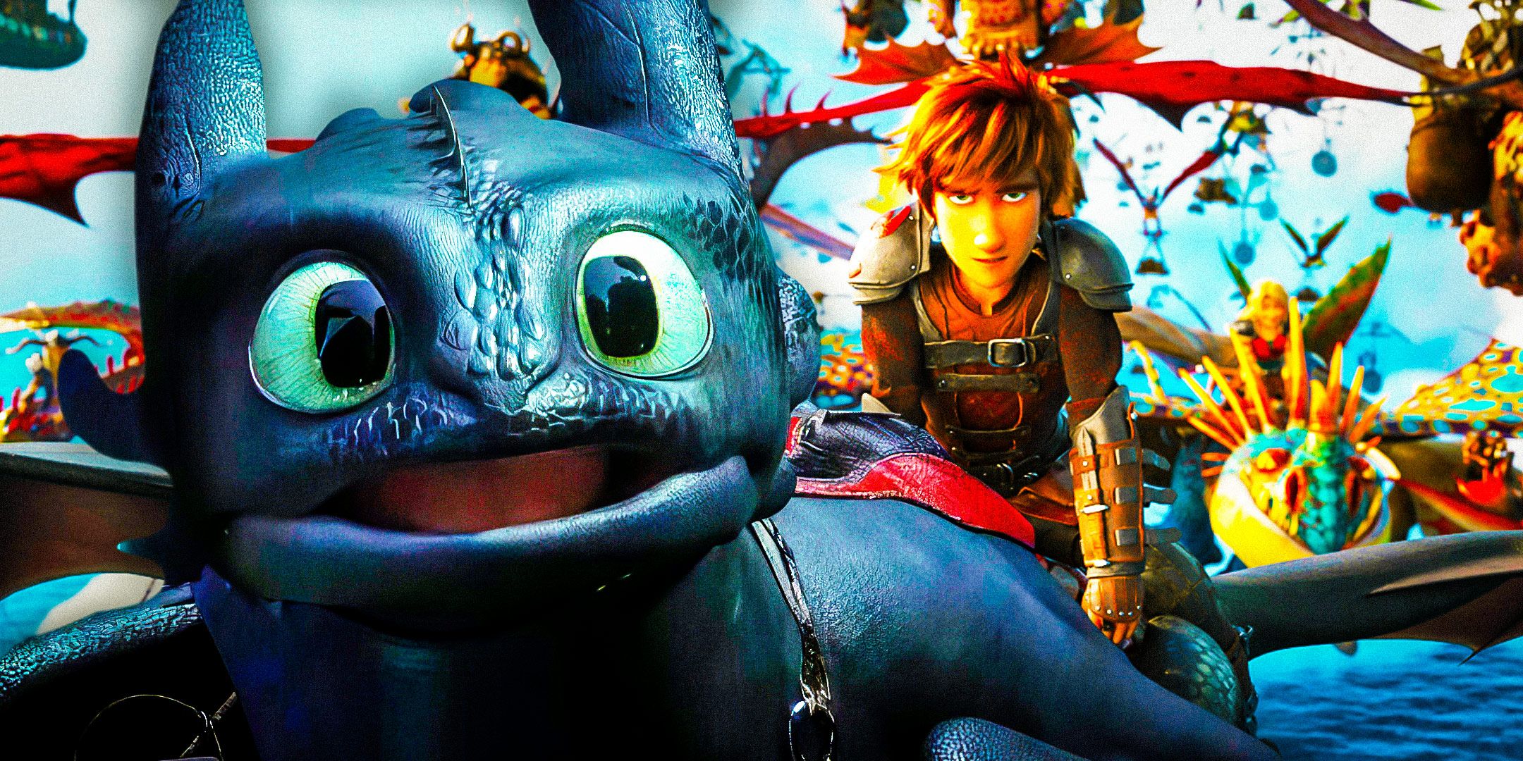 The Striking Size Difference Between Toothless And Red Death In New How To Train Your Dragon Poster The Striking Size Difference Between Toothless And Red Death In New How To Train Your Dragon Poster